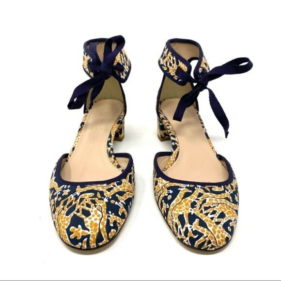 Drake’s for J. Crew giraffe print block heels - Picture 6 of 10